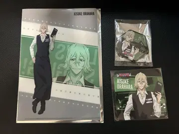 BLEACH 우라하라 키스케 가라오케 철인 코스터 캔뱃지 클리어 파일