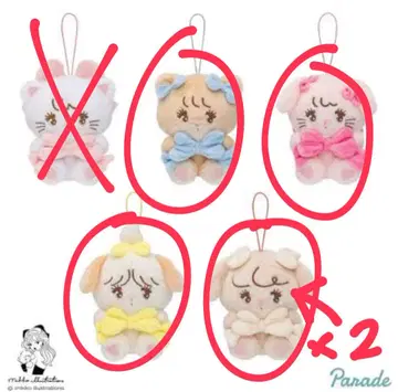mikko characters 안아주는 리본 마스코트 4종 5개 세트