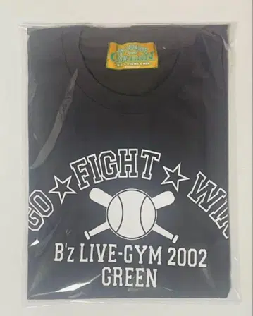 B'z LIVE-GYM 2002 GREEN 베이스볼 T셔츠 M 사이즈