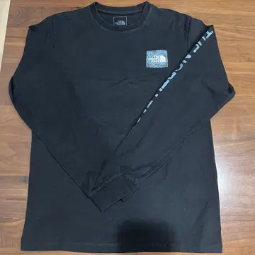 THE NORTH FACE 블랙 롱T 남성용 S