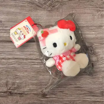 한국 한정판 애플 카페 헬로키티 키링 봉제 인형