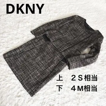 DKNY 인조 가죽 트위드 정장 세트 여성용 JPN: 상의 2 하의 4