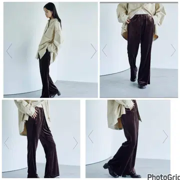새상품 택 포함 lepsim 이지 벨로아 팬츠 브라운 프리