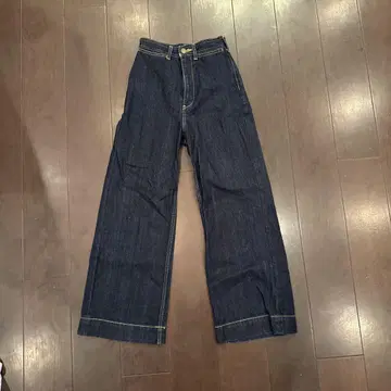 다크 데님 와이드 데님 팬츠