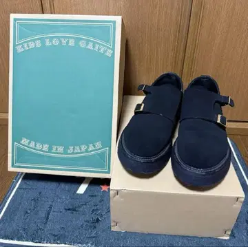 KIDS LOVE GAITE 더블 몽크 스트랩 스웨이드 26cm