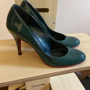 새상품급 DIANA 다이애나 하이힐 24cm 에나멜 블루