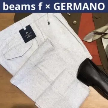 [새상품급] <beams f x GERMANO> 1 플리츠 드로코드 팬츠