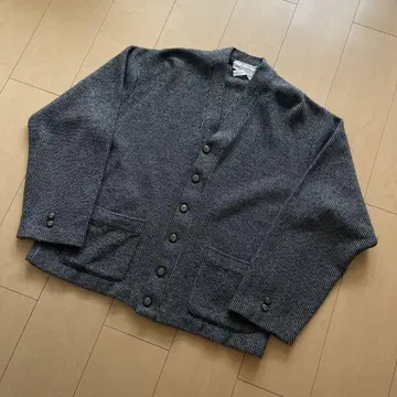 레어 60s 가디건 그레이 x 블랙