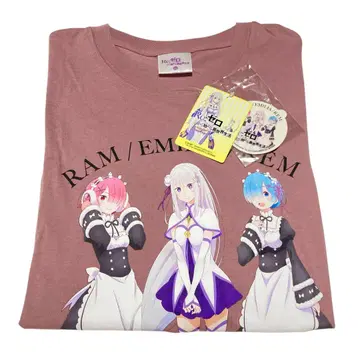 아베일 리제로 콜라보 프린트 남성용 반팔 T셔츠 XL