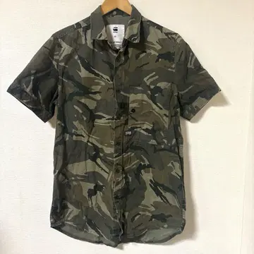 G-STAR RAW 카모 패턴 반팔 셔츠 M