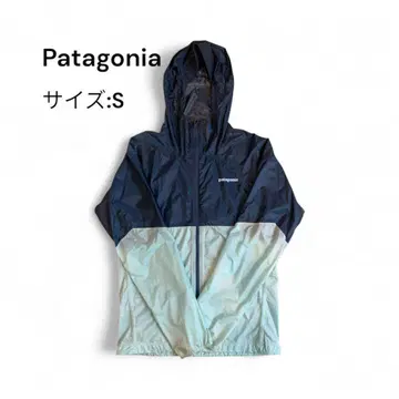 Patagonia 후디니 자켓 사이즈:S 네이비 x 라이트 블루
