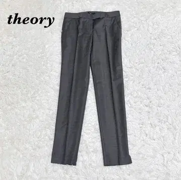 미사용품 택 포함 theory 센터 프레스 슬랙스 0 그레이