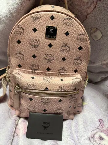 MCM 스타크 백팩 스몰 백팩 핑크