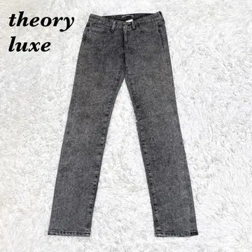 새상품급 theory luxe 스트레치 데님 팬츠 38 그레이 케미컬