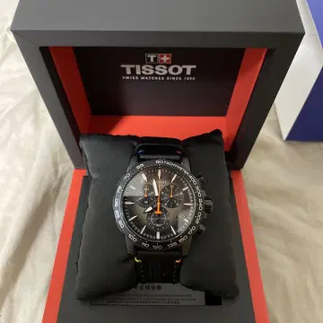 TISSOT 크로노그래프 블랙/오렌지