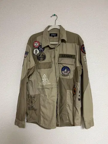 AVIREX U.S. NAVY 밀리터리 자켓