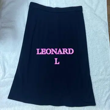 LEONARD 블랙 플레어 스커트
