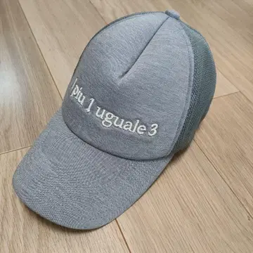 1PIU1UGUALE3 메쉬 캡 그레이 조정 가능 모자