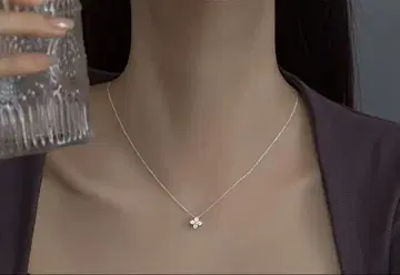 클로버 목걸이 네잎 여성용