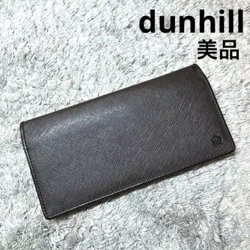 [ 새상품급 ] dunhill 던힐 장지갑 가죽 짙은 브라운