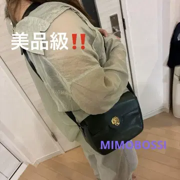 MINOBOSSI 그린 가죽 숄더백 레어