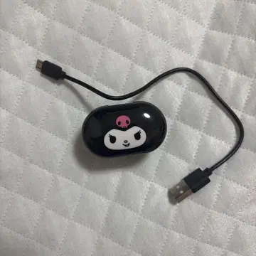 산리오 캐릭터 쿠로미 이어폰 코드 포함