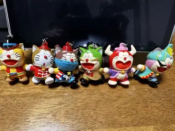 레트로 레어 도라에몽즈 키링 6체 세트