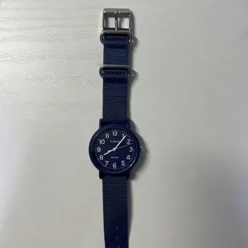 TIMEX 아날로그 손목시계 블루