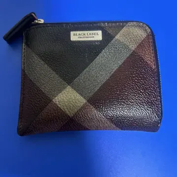 BLACK LABEL 체크 무늬 코인 케이스