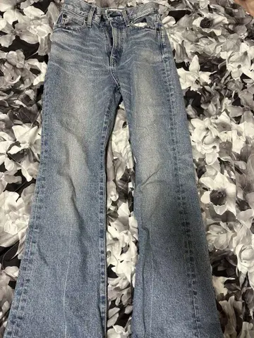 MOUSSY 부츠컷 데님 라이트 블루 24인치