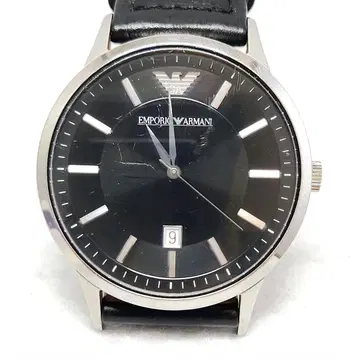 Emporio Armani 아날로그 시계 블랙
