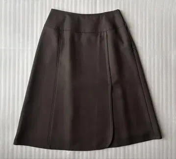 Yorkland 다크 브라운 A라인 스커트 S
