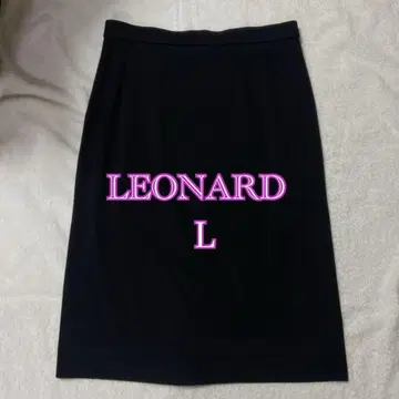LEONARD 블랙 타이트 스커트 L