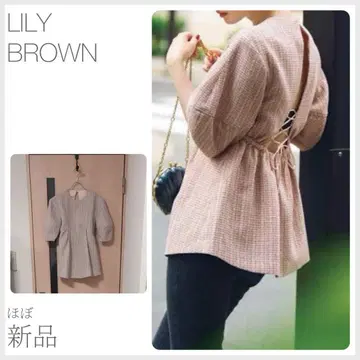 거의 새상품 트위드 튜닉 LILY BROWN (3307)