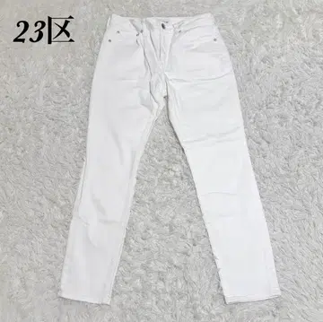 [새상품급] 23구 DENIM 스트레치 스트레이트 데님 팬츠 44 화이트