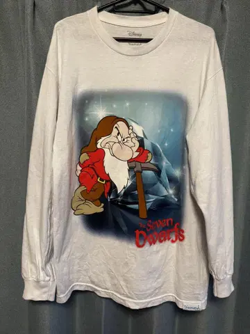 Diamond SUPPLY CO. 디즈니 콜라보 일곱 난쟁이 롱T