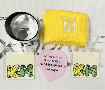 INI XQUARE 리스트 밴드 스티커 기무라 마사야 은색 테이프 낙하물