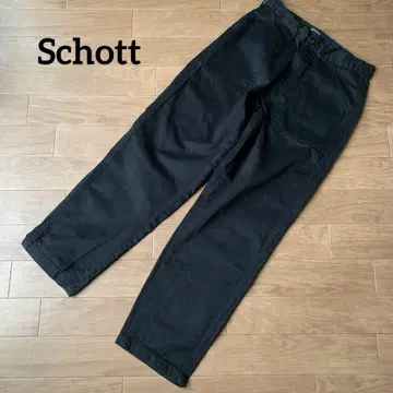 새상품급 Schott 클래식 베이커 팬츠 와이드 밀리터리 팬츠