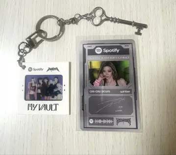 aespa Spotify 키체인 키링 트레이딩 카드 입장 혜택