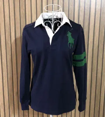 폴로 랄프 로렌 긴팔 피케 셔츠 빅 포니 네이비