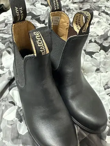 Blundstone 블랙 사이드 고어 부츠