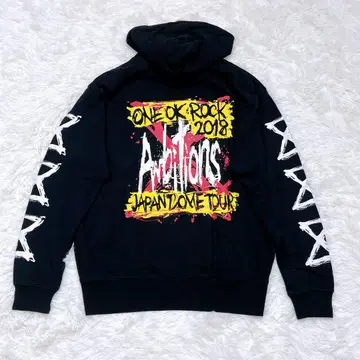 ONE OK ROCK 2018 집업 후드티 M 사이즈 블랙