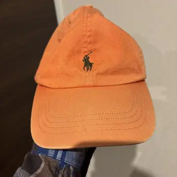 POLO 오렌지 캡 말 자수