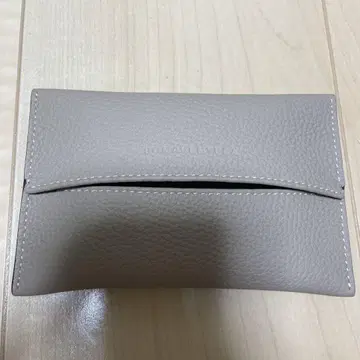 Bonaventura 티슈 케이스 소가죽 그레이지