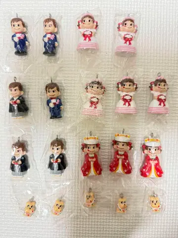 페코짱 포코짱 결혼식 의상 캐릭터 키링 세트