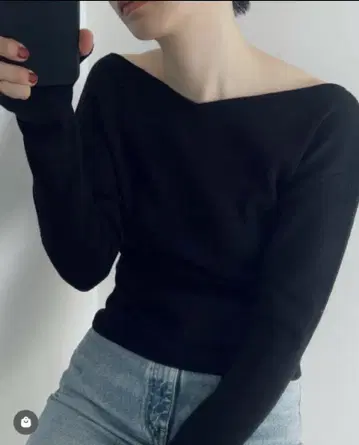 클라네 clane 2WAY V NECK KNIT TOPS