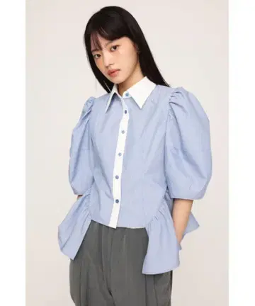 SLY VOLUME SLEEVE BL 볼륨 슬리브 블라우스 프리