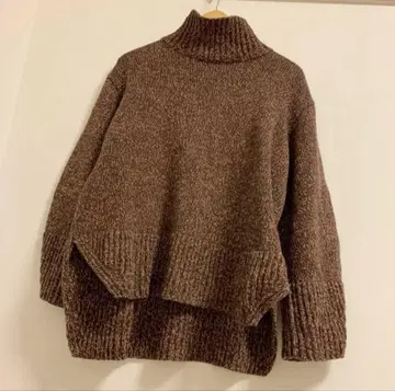 마우지 롱테일 멋스러운 귀여운 긴팔 니트 스웨터 터틀넥