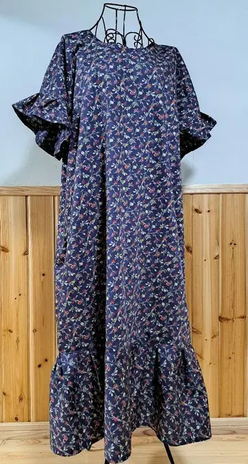 시원한~ 고급 코튼 론 원단 100% 원피스 가슴 너비 120cm