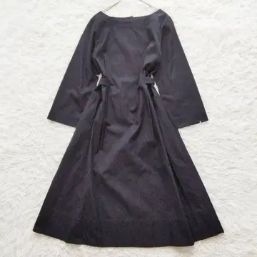 새상품급 MHL, 울코튼 백버튼 원피스 블랙